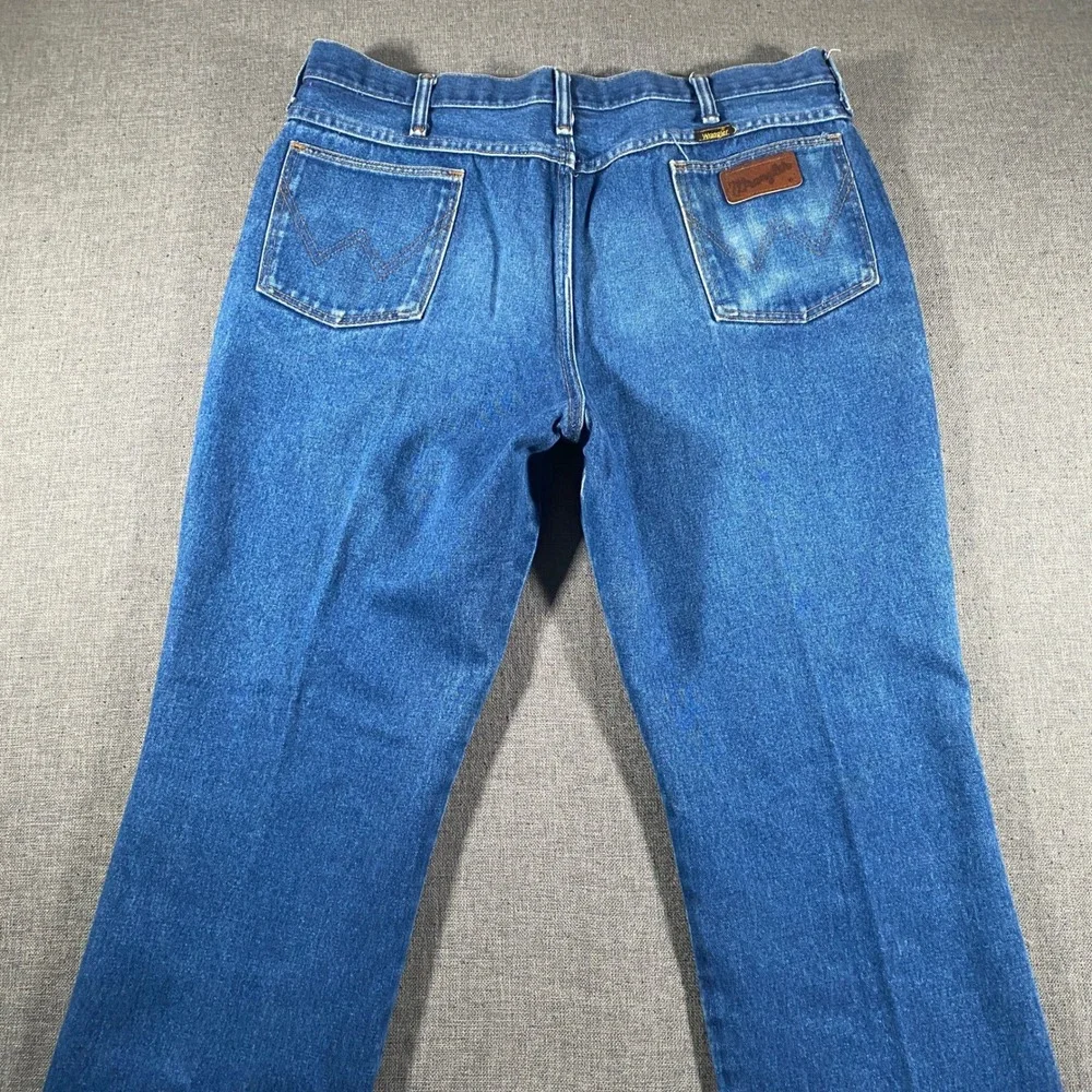 Vintage Wrangler 945PW Jeans‎ Mens 38x32 Blue Made in USA Western Bootcut Denim